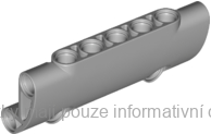 24119 Light Bluish Gray Technic, Panel Curved 7 x 3 with 2 Pin Holes
