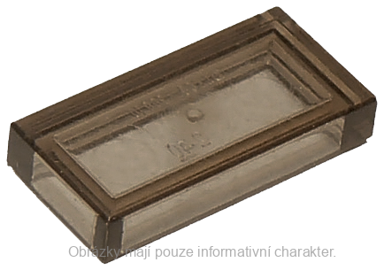 3069b Trans-Brown Tile 1 x 2 with Groove