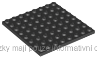 41539 Black Plate 8 x 8