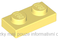 3023 Bright Light Yellow Plate 1 x 2