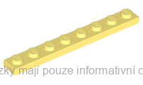 3460 Bright Light Yellow Plate 1 x 8