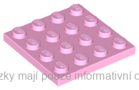 3031 Bright Pink Plate 4 x 4