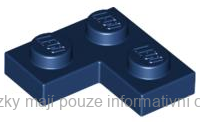 2420 Dark Blue Plate 2 x 2 Corner