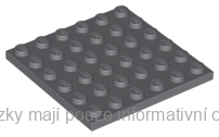 3958 Dark Bluish Gray Plate 6 x 6