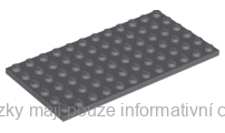 3028 Dark Bluish Gray Plate 6 x 12