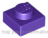 3024 Dark Purple Plate 1 x 1