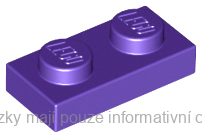 3023 Dark Purple Plate 1 x 2