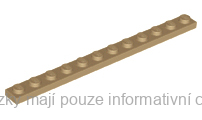 60479 Dark Tan Plate 1 x 12