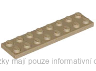 3034 Dark Tan Plate 2 x 8