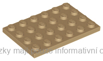 3032 Dark Tan Plate 4 x 6