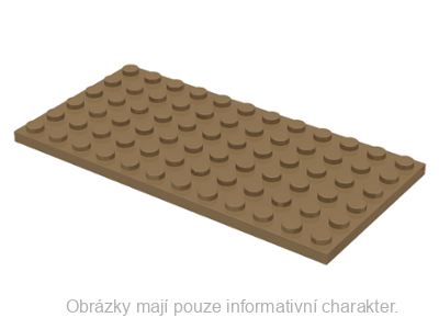 3028 Dark Tan Plate 6 x 12