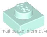 3024 Light Aqua Plate 1 x 1