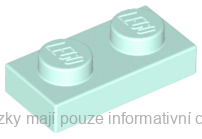 3023 Light Aqua Plate 1 x 2