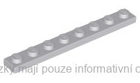 3460 Light Bluish Gray Plate 1 x 8