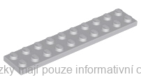 3832 Light Bluish Gray Plate 2 x 10
