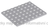 3036 Light Bluish Gray Plate 6 x 8