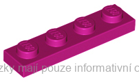 3710 Magenta Plate 1 x 4