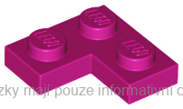 2420 Magenta Plate 2 x 2 Corner