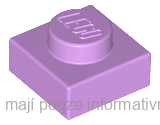 3024 Medium Lavender Plate 1 x 1