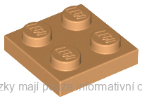 3022 Medium Nougat Plate 2 x 2