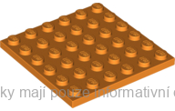 3958 Orange Plate 6 x 6