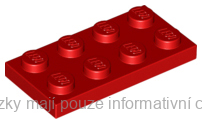 3020 Red Plate 2 x 4