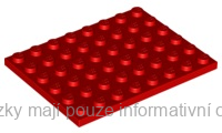 3036 Red Plate 6 x 8