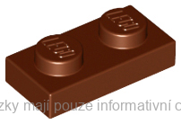 3023 Reddish Brown Plate 1 x 2