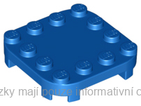 66792 Blue Plate, Modified 4 x 4 with Rounded Corners and 4 Feet