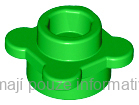 33291 Bright Green Plate, Round 1 x 1 with Flower Edge