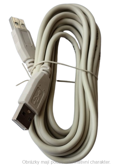 USB 2.0 kabel propojovací A(M) - A(M), 3m