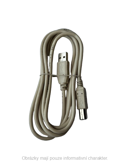 USB kabel (2.0), USB A/USB B, 1,8m, šedý