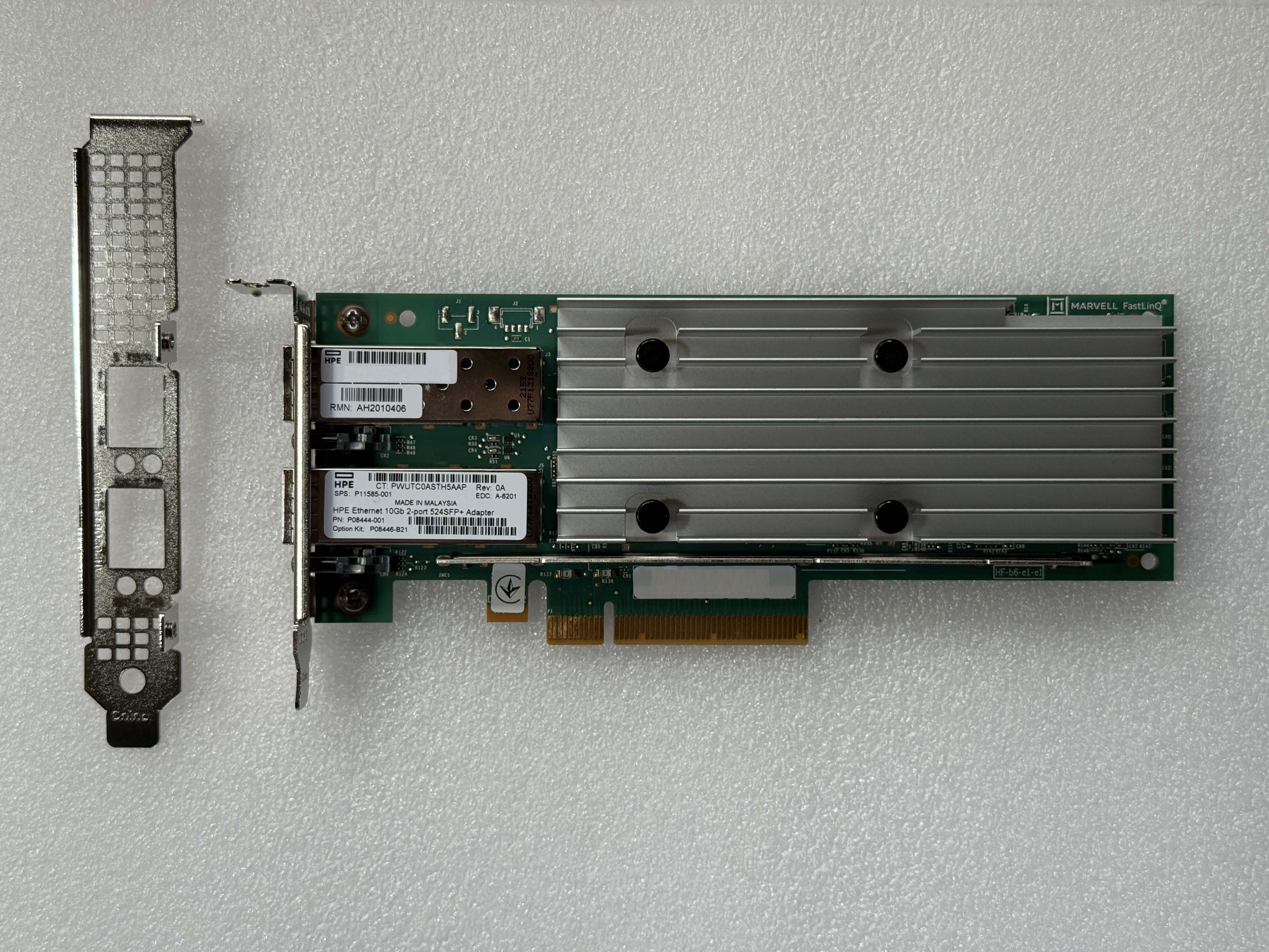 HPE 10Gb 524SFP+ Adapter QL41132HLCU–P11585-001/P08444-001