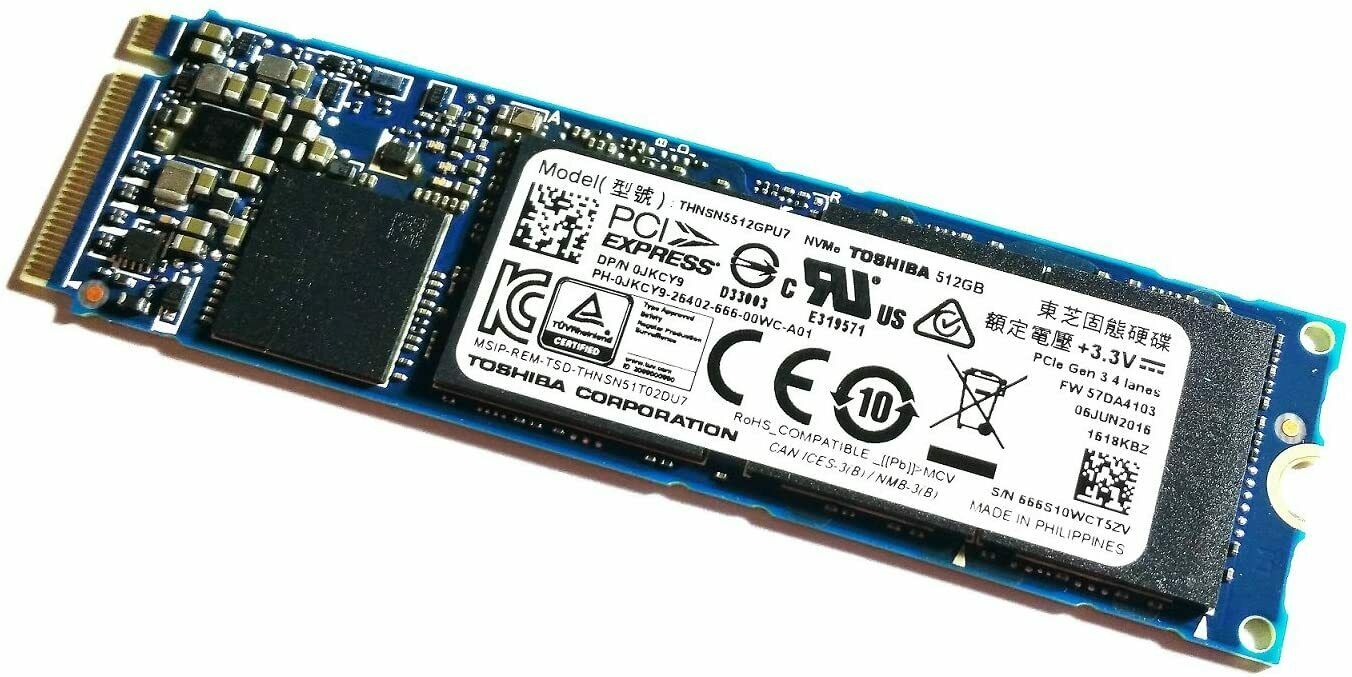 Toshiba XG3 Series THNSN5512GPU7 - solid state drive - 512 GB - PCI Express 3.1 