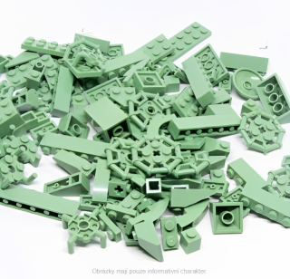 LEGO Mix Barva Pískově Zelená (Sand Green) 0,5 KG
