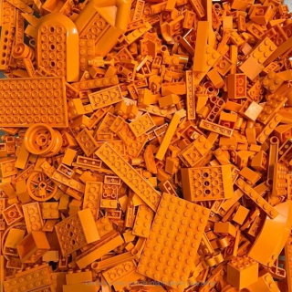 LEGO Mix Barva Oranžová (Orange) 250g