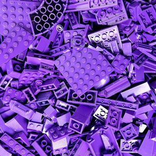 LEGO Mix Barva Fialová (Purple)  1 KG