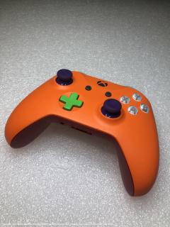 Microsoft Xbox One S Wireless Controller - Custom Orange/Green/Purpl **POUŽITÝ**