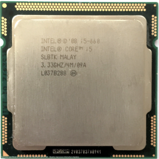 Intel Core i5-660 - 3,33 GHz 2 (BX80616I5660) (použitý)