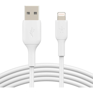 BELKIN kabel USB-A - Lightning, 2m, bílý CAA001bt2MWH