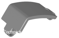 24116 Dark Bluish Gray Technic, Panel Curved 3 x 5 x 3