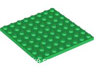 41539 Green Plate 8 x 8
