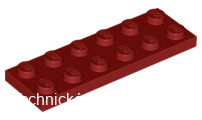 3795 Dark Red Plate 2 x 6