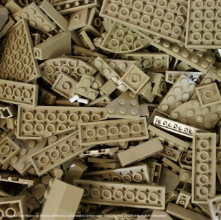 LEGO Mix Barva Tmavě Hnědá (Dark Tan) 0,5 KG