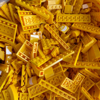 LEGO Mix Barva Světle Žlutá (Yellow) 1 KG