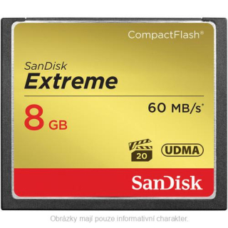 Paměťová karta SanDisk 8GB CompactFlash Extreme 400x UDMA