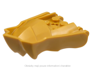 80017 Pearl Gold Dragon Head (Ninjago) Jaw with Small Spikes