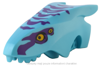 1584pb02 Medium Azure Dragon Head (Avatar Ikran)