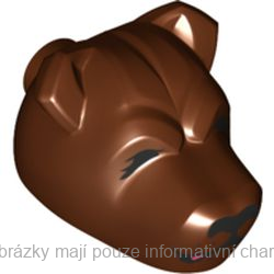 78536pb01 Reddish Brown Dog Head (HP Fluffy Left Head)