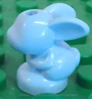 18852 Bright Light Blue Bunny / Rabbit, Friends, Baby, Sitting